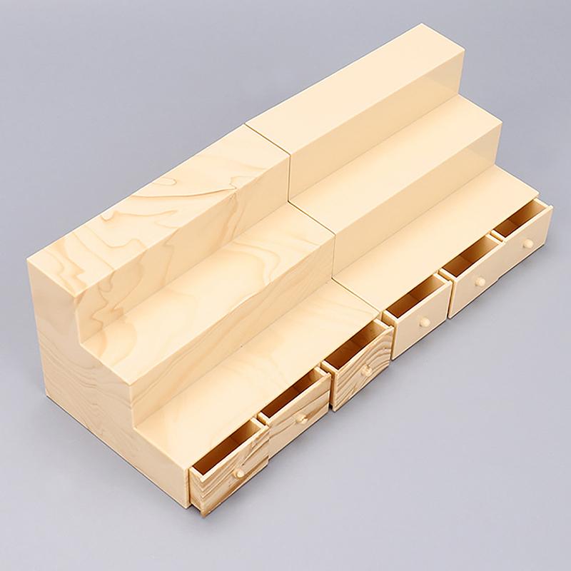 Dollhouse Bookshelf Storage Cabinet Miniature Closet Book Table Shelf Model Diy Toys