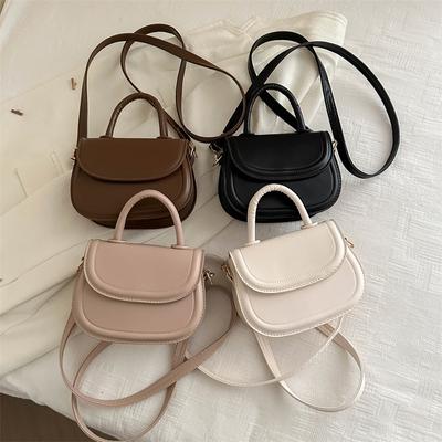 Fashionable Retro Saddle Bag Spring and Summer New Simple Handbag Fashionable Casual One Shoulder Crossbody Bag Women