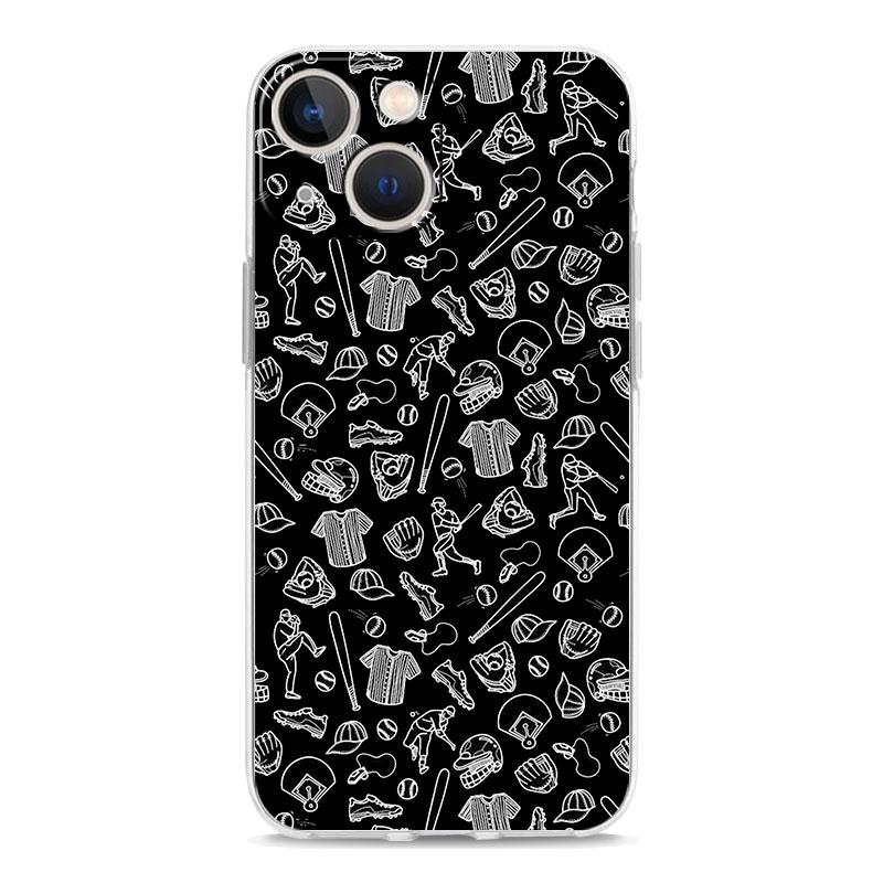 

Baseball Luxury Transparent Phone Case For iPhone 14 13 12 11 Pro Max XS X XR SE 7 8 Plus TPU Clear Silicone Lens Protect Cover iPhone 7 8 SE