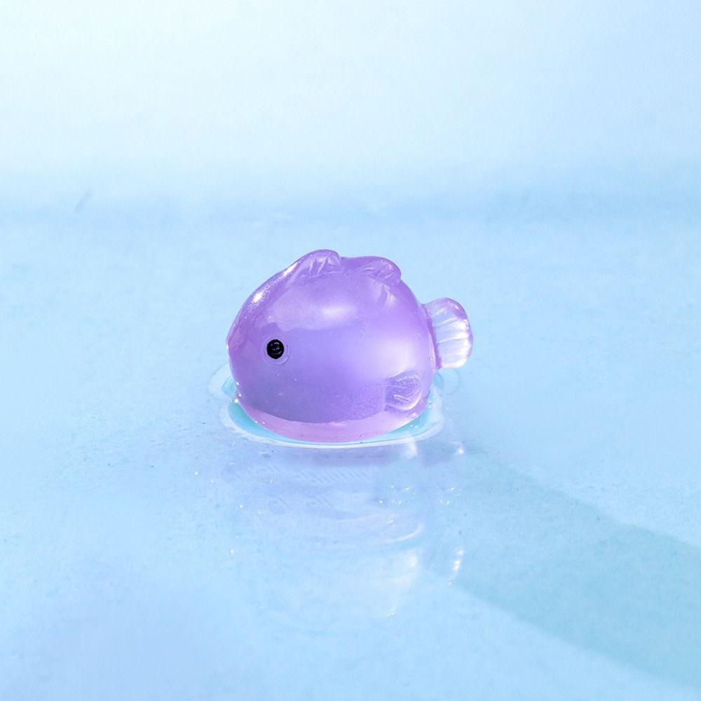 Decorative Luminous Fat Fish Colorful Simulation Fat Fish Landscaping Lifelike Fat Fish Resin Ornaments Home Desk