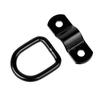 Tie Down Anchors Black D Ring Eyelets 304 Stainless Steel 6 Mm Thick Ring 3 Mm Reinforced Base Pre-drilled Holes