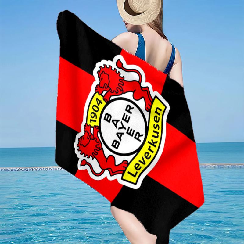 Fußballverein Wappen Löwe Strandtuch, Superweiche Mikrofaser, Geschenk für Sie/Ihn, Geburtstag, für Pool, Strand, Reisen, Heimdekoration Fan-Geschenke