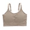 Plus Size Sports Bra with Adjustable Straps, Built-in Pads, and Beautiful Back Design