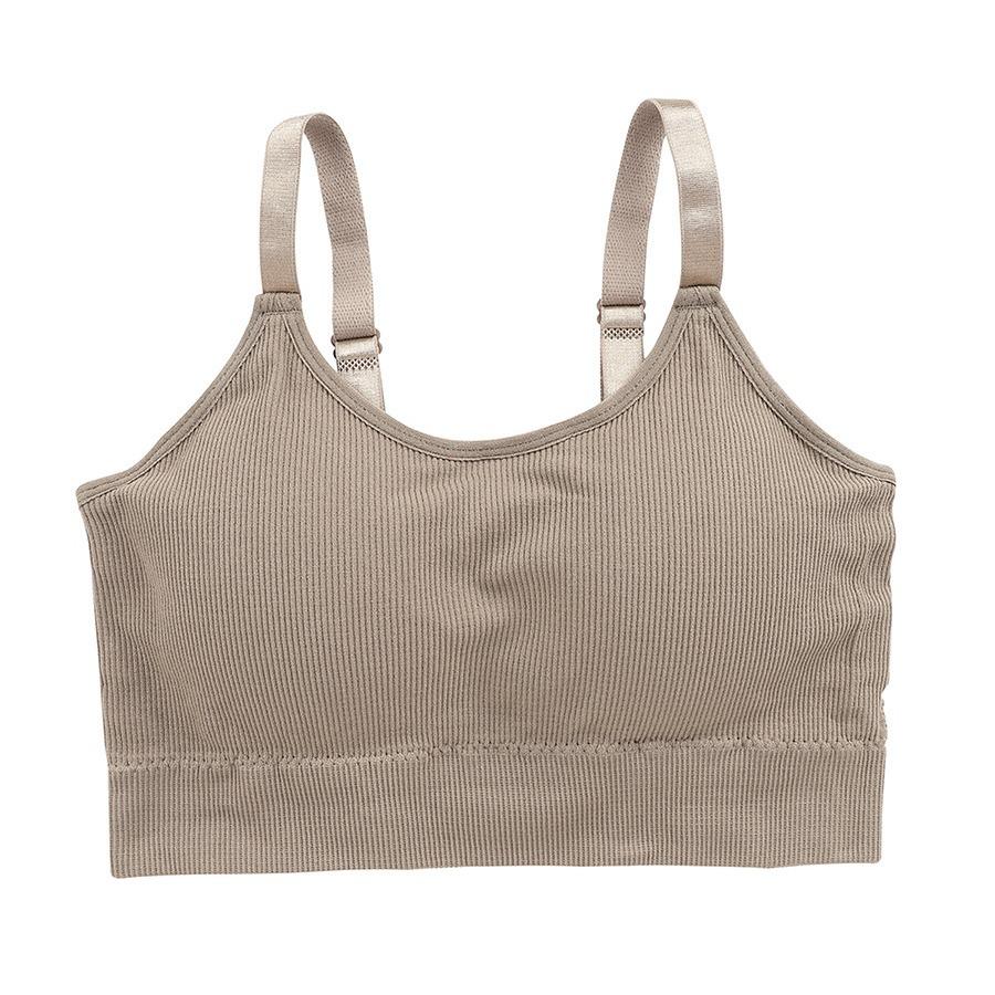 Plus Size Sports Bra with Adjustable Straps, Built-in Pads, and Beautiful Back Design