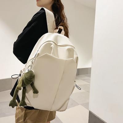 Schoolbag Male College Students Ins Cool Simple Large Capacity Backpack Cool Simple Joker Junior and Senior High School Students Backpack.