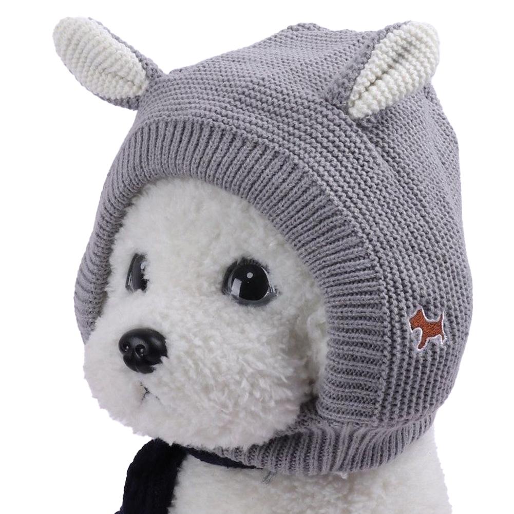 Winter Warm Dog Hat Ear Muffs Noise Protection Windproof Pet Ears Covers Knitted Earmuffs For Small Medium Puppy Accessories