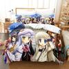 3D Print Anime Little Busters Bedding Set Boys Girls Twin Queen Size Duvet Cover Pillowcase Bed Kids Adult Home Textileextile