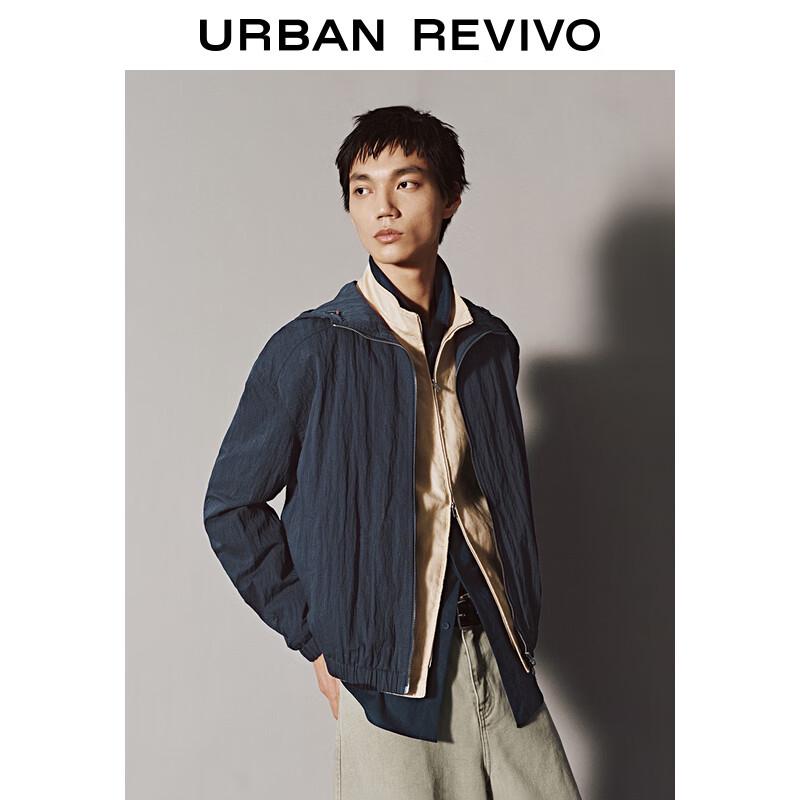 

UR Men s Pleated Hooded Casual Jacket M