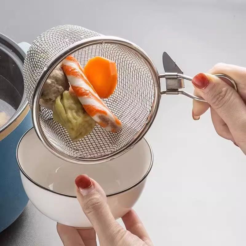 Home-use Hotpot Strainer with Hook for Noodles and Fried Foods