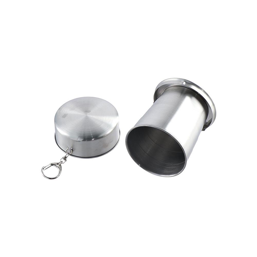 Folded Stainless Steel Folding Cup 150/250ML Collapsible Cups Retractable Cup  Travel