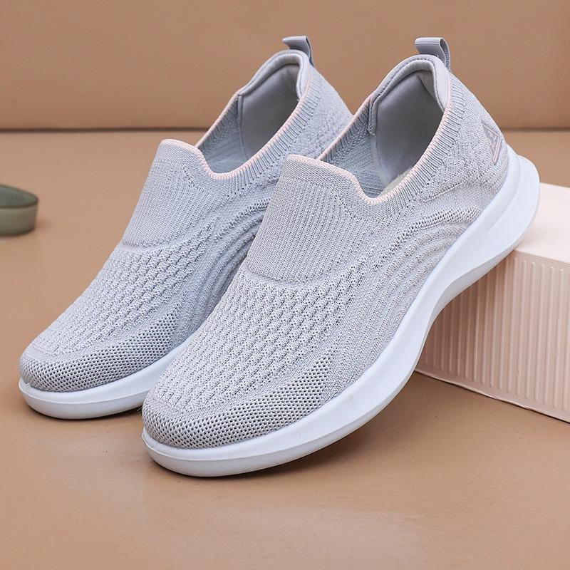 Women's Customizable Slip-On Walking Shoes, Soft Sole Lightweight Sneakers, Breathable Comfortable Casual Sports Shoes for Women