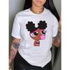 Cartoon Print Crew Neck T-Shirt, Casual Short Sleeve Top For Spring & Summer, Women's Clothing