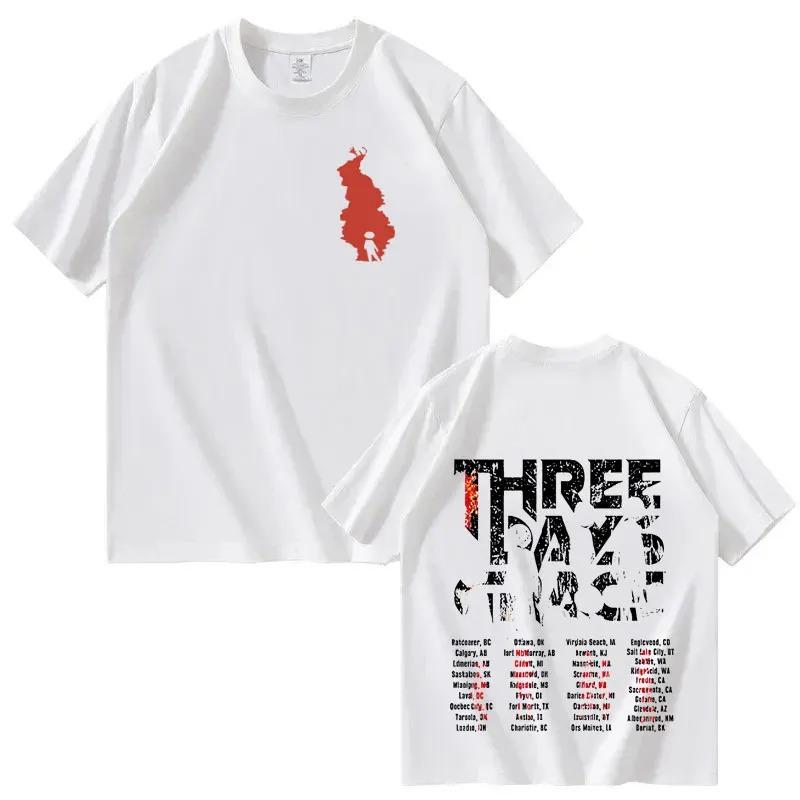 Alternative Metal THREE DAYS GRACE New Album Poster Graphic Print Tees Unisex Unisex Fashion Summer Cotton Oversized Casual Tshirts