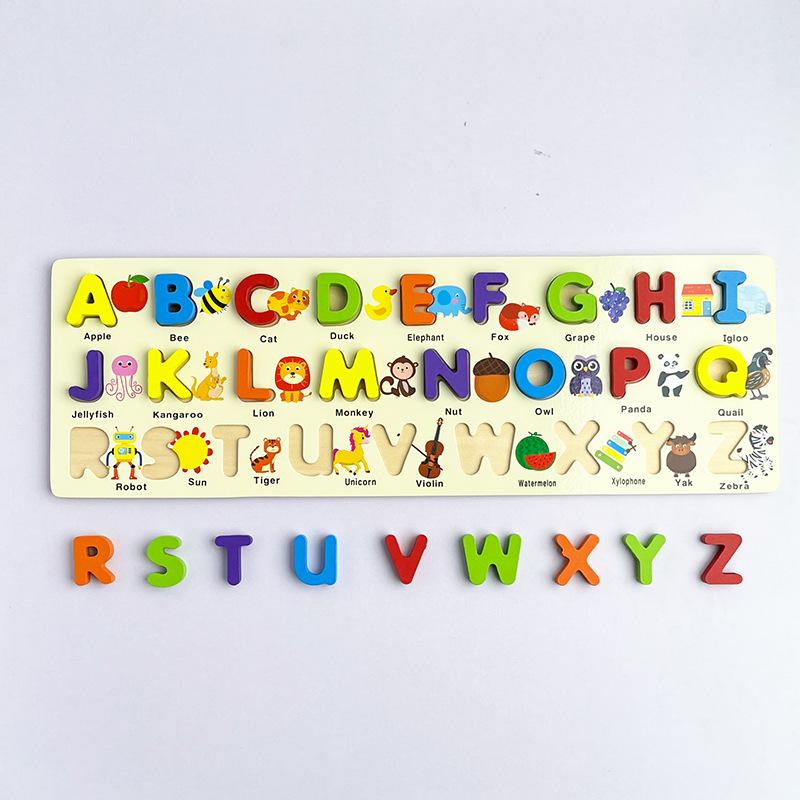 Children's Montessori Alphabet Puzzle Board: Cognitive Matching Toy