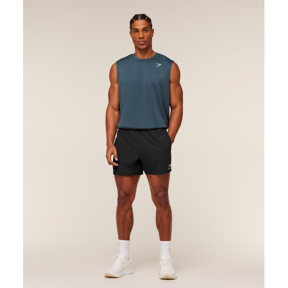 Gymshark Arrival Oversized Tank Gs Stealth Blue A6a5u Ud6s