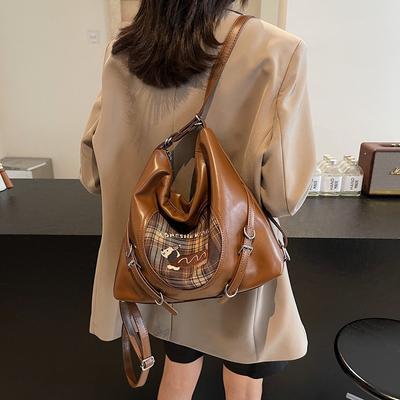 Sac Tote Premium pour Femme Nouvel Automne et Hiver Commuter Rétro Grande Capacité Sac à Dos Décontracté Sac Multifonctionnel