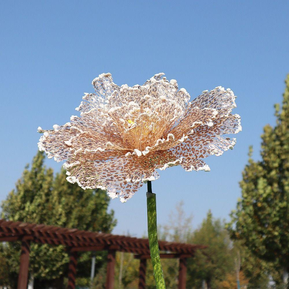 30cm sztuczne kwiaty puste w środku rekwizyty fotograficzne duży sztuczny kwiat na zewnątrz centrum handlowe