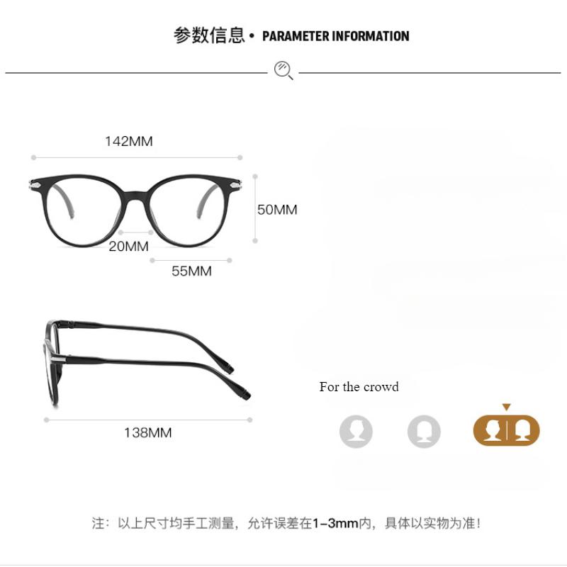 Transparent Round Frame Anti Blue Light Blocking Glasses Women Men Portable Computer Eyewear Optical Spectacle Eyeglasses
