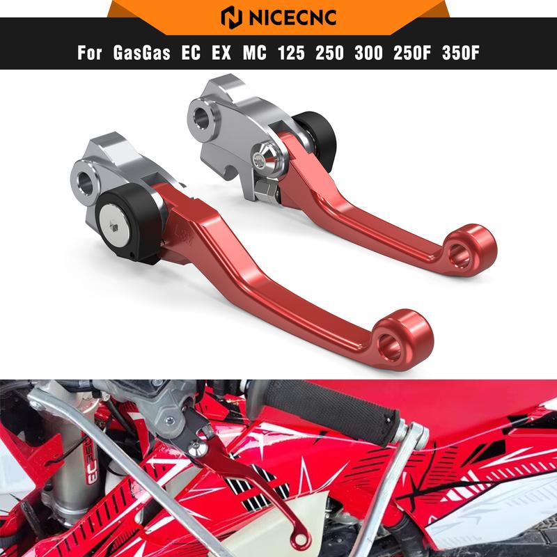 NICECNC For GasGas EC 300 EC 250 2021-2025 BrakTec Folding Clutch Lever Brake Lever For Husqvarna TE 300 TE 250 FE 450 2022-2024