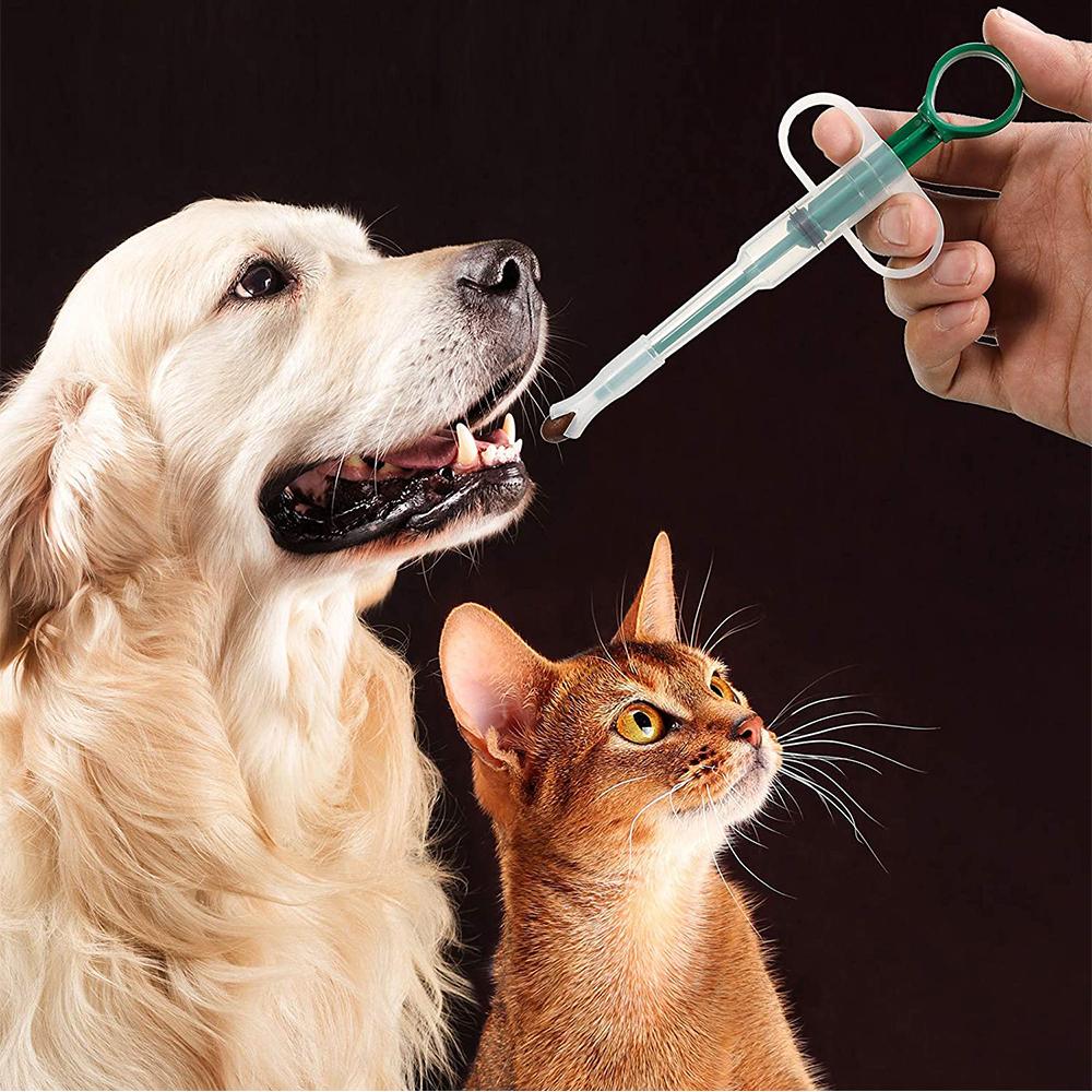New 4PCS Circular Pet Cat Feeding Dispenser Tools Reusable Plastic Feed Pets Faster