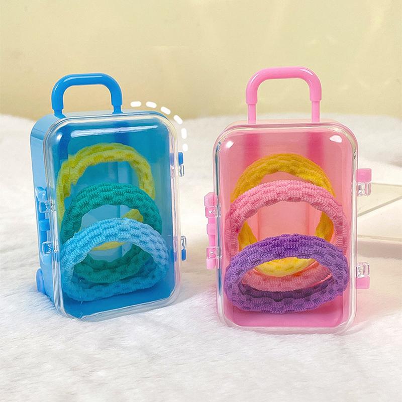 Transparent Jewelry Box Creative Mini Trunk Jewelry Organizer Simple Earrings Hairpins Storage Box Desktop Organizer Box