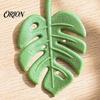 Leaf Shape Refrigerator Magnet 4Pcs 3D Monstera Magnet, Tropical Leaves Decorative Fridge Whiteboard Memo Notes Photo Holder for Home Kitchen