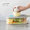 Multigunctional Vegetable Chopper 6 Interchangeable Blade Nonslip Handle Convenient Storage Designs Space Saving Grater