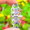 Rose Quartz Gemstone Handmade 925 Sterling Silver Jewelry Ring Size 9 u9U38