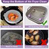 Air Fryer Silikon Astarlar Air Fryer Silikon Tencere Yeniden Kullanılabilir Silikon Air Fryer Astarları Gıda Güvenli Yapışmaz Air Fryer Sepeti Aksesuarı