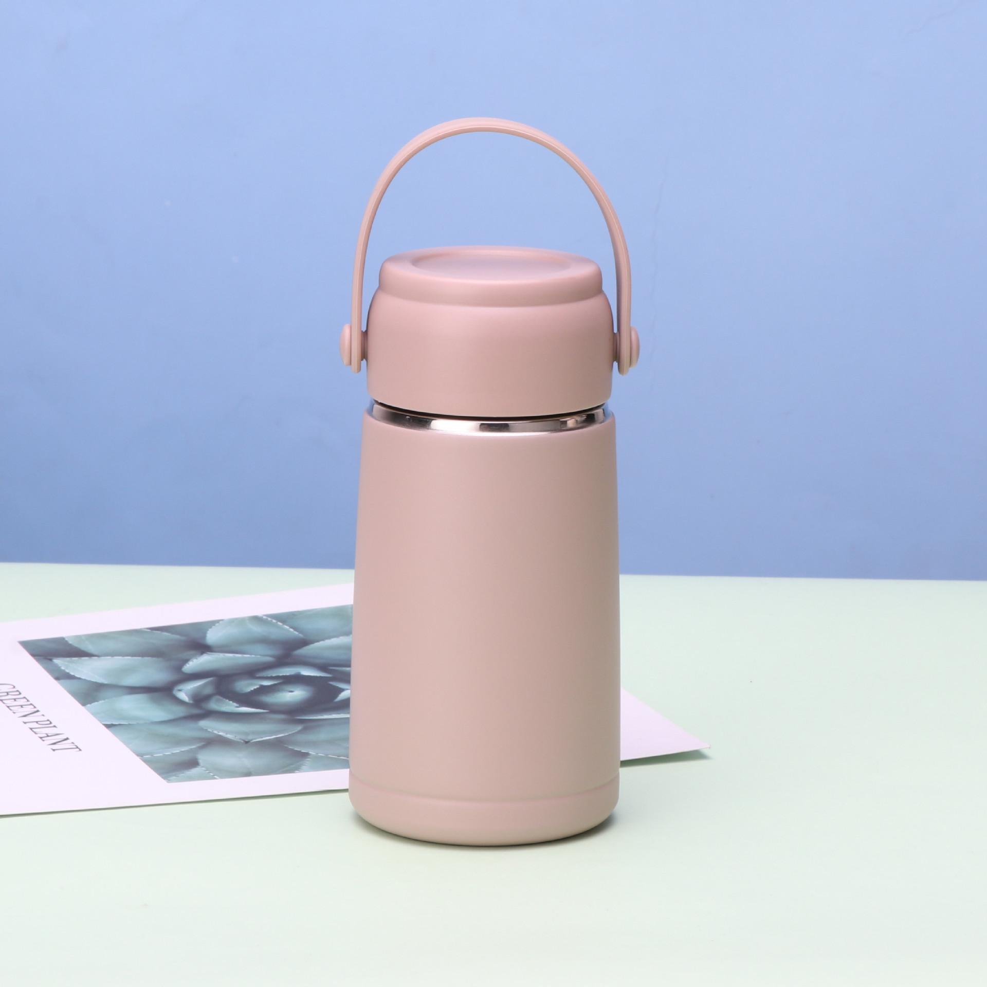 

Portable Mini Straight Vacuum Thermos Mug Stainless Steel Insulated Tumbler Beverage Container Kids Adults Drinkware 350ml коричневый