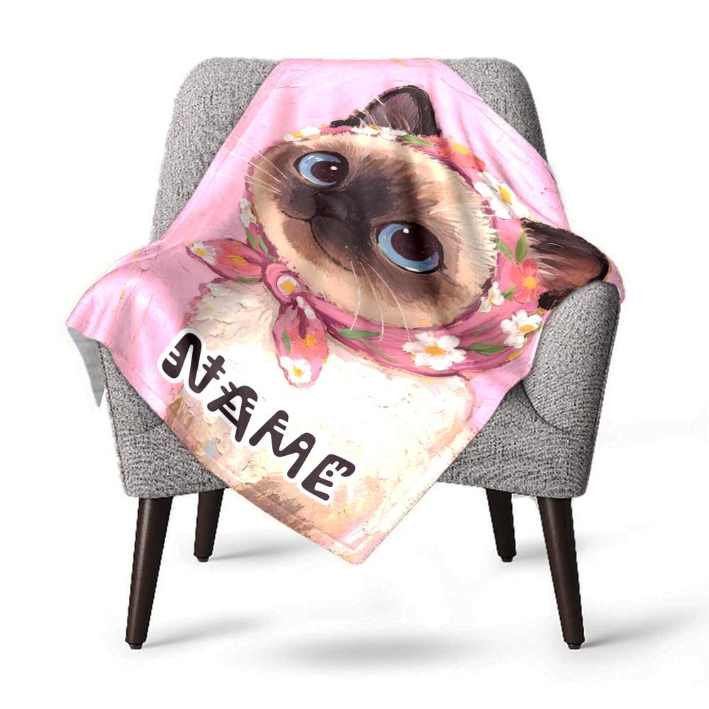 Cat Lovers' Quilt Time With Cats Never Wasted Lightweight Customizable Blanket Name Warmthful Decor Throw For Sofa Couch Office Bed Picnics Four