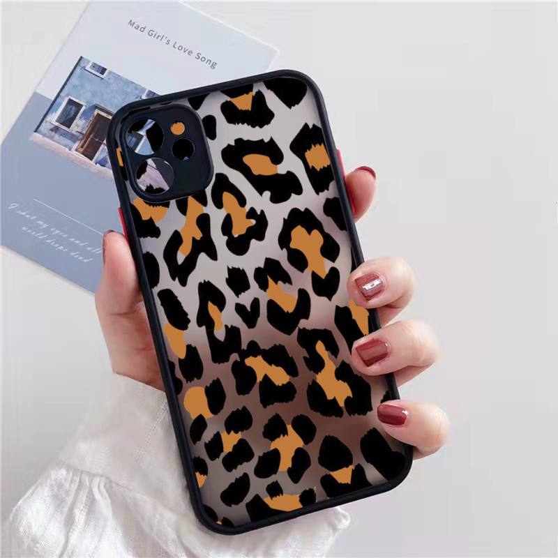 Iphone 11 Leopard Case Zebra Cow Stripe Pattern Print Transparent Phone Cases For Iphone 11 13 12 7 8 Plus Mini X Xs Xr Pro Max