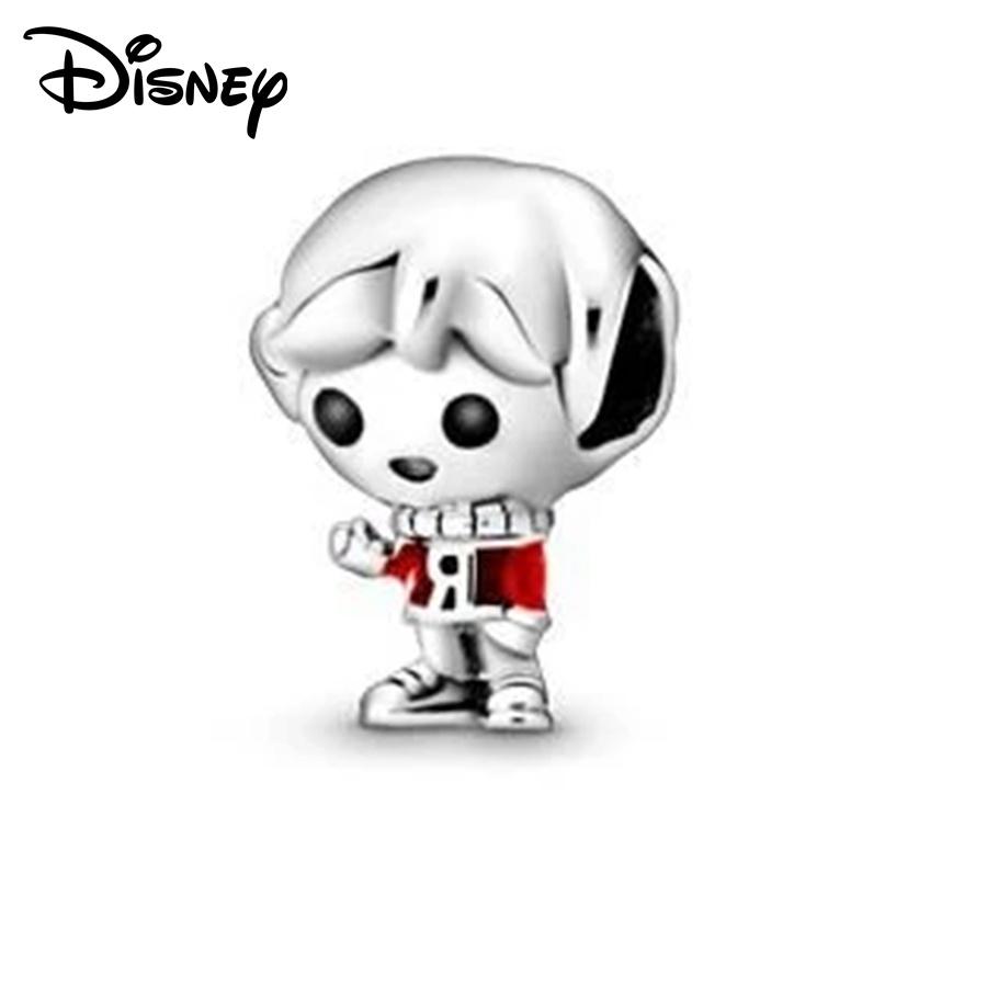 Disney 925 silver Mickey Minnie and Toy Story bass Lightyear Pendant Beads original DIY Bracelet suitable for Girls Gift