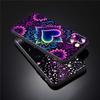 Luxurious Love Design Art Phone Case For Apple iPhone 17 16 16E 15 14 13 12 11 Pro Max Plus Black Soft Silicone