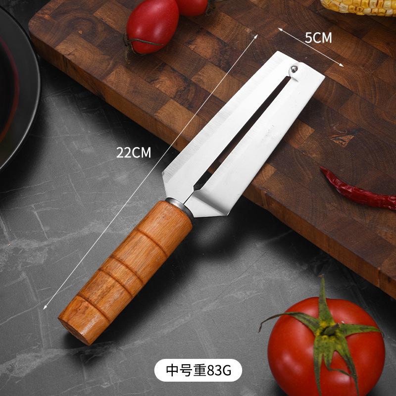 Stainless Steel Durable Sugarcane Peeler Pineapple Knife Manual Sharp Kitchen Cutter Multifunctional Fruit Vegetable Tools