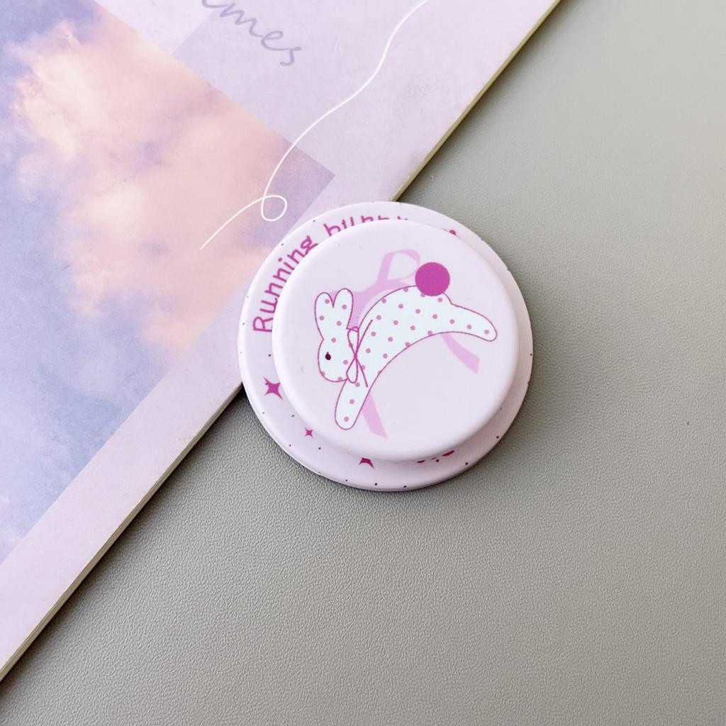 Frosted Cartoon MagSafe Magnetic Phone Stand with Telescopic Airbag Design