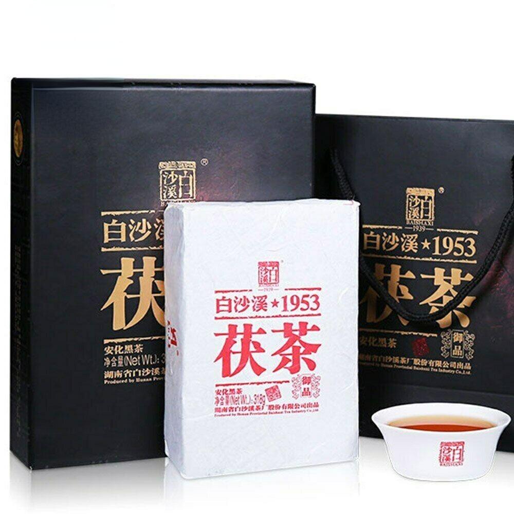 318g Anhua Baishaxi Yupin Fucha Classic 1953 Dark Tea Brick