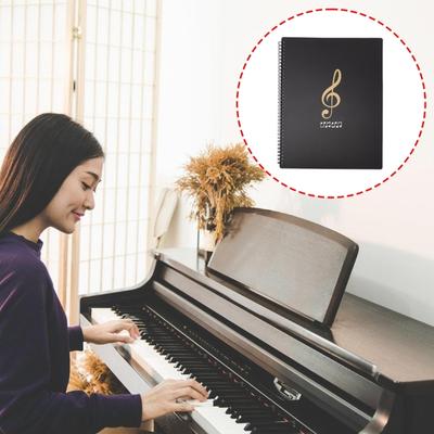 60 Sayfa Nota Klasörü Dosya Düzenleyici Çok Katmanlı Nota Ciltleyici Klasör Su Geçirmez Belgeler Saklama Tutucu Çanta