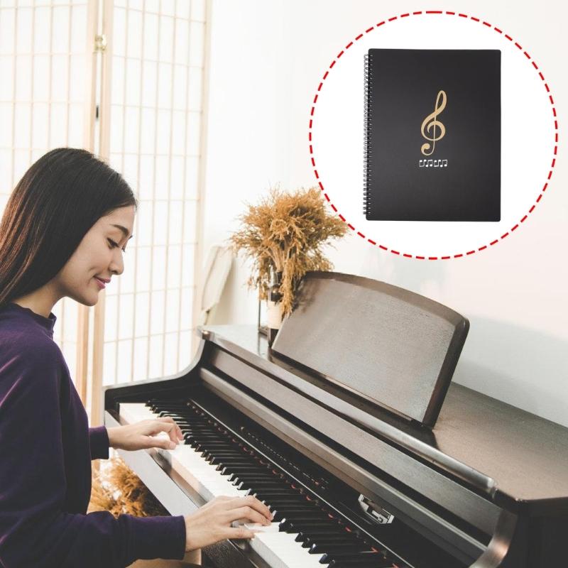 60 Pages Sheet Music Folder File Organizer Paper Document Storage Organizer for Office Documents Storage Holder Bag