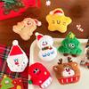Christmas Plush Toy Brooch Pin Soft Furry Festival Brooch Pin Decorative Plush Brooch Accessory for Clothing and Bags