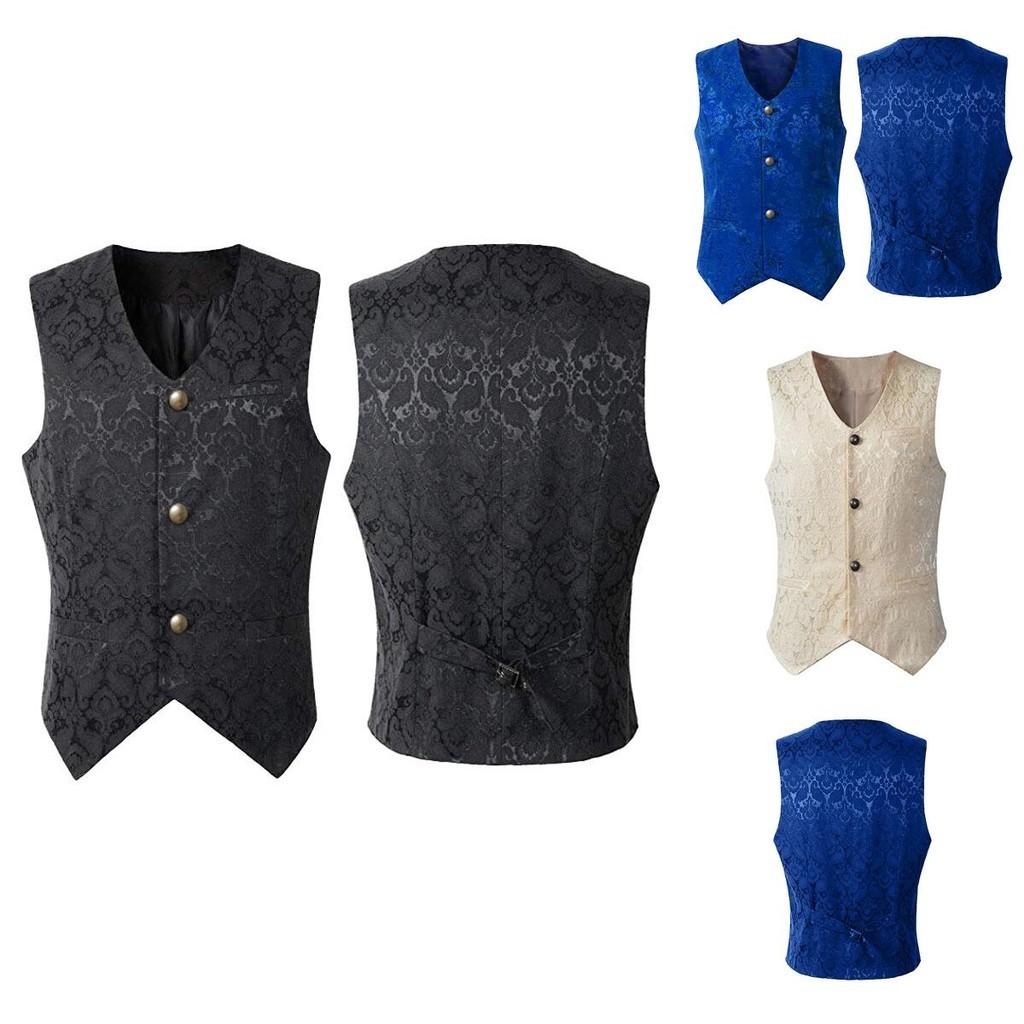 Luxuriöse Brokat-Weste für Herren, für Gothic-Punk-Ästhetik und zeitlosen Reiz