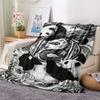 1Pc Tai Chi Animals Print Flannel Blanket, High quality Comfortable for All Seasons, Home Decor, Warmth and Comfort, Perfect for Christmas Gifts W106