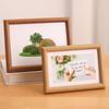 Circular Wood Picture Frame Stand Multicolor Picture Display Frame Simple Photo Frame  Gift