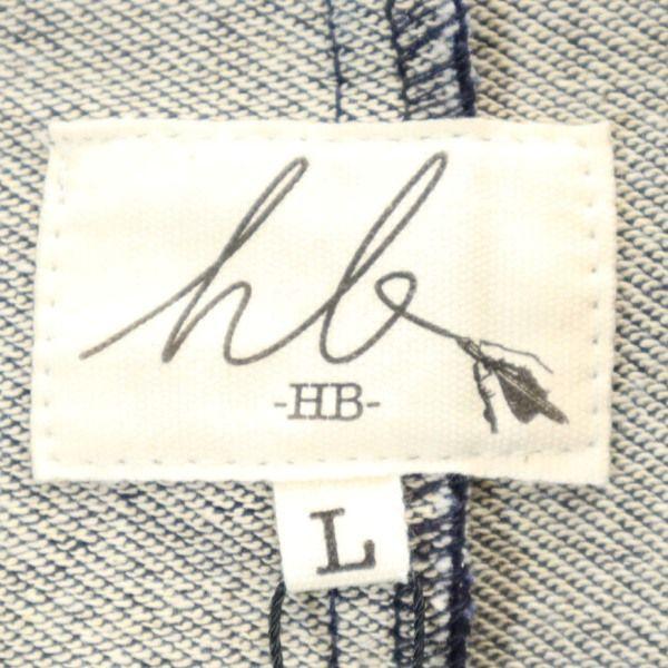 Brand New HB Indigo Cut and Sew Rib Tailored Jacket L Navy Blue Men's Used