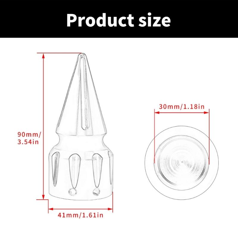 Motorcycle Front Axles Spikes Nut Caps Precisions Aluminum Motorcycle Front Axles Nut Covers Quick Installation for Bikes
