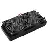 Mugast Lightweight, Durable Heat Exchanger Radiator for Computer CPUs, 18-Tube Water Cooling System with Fan