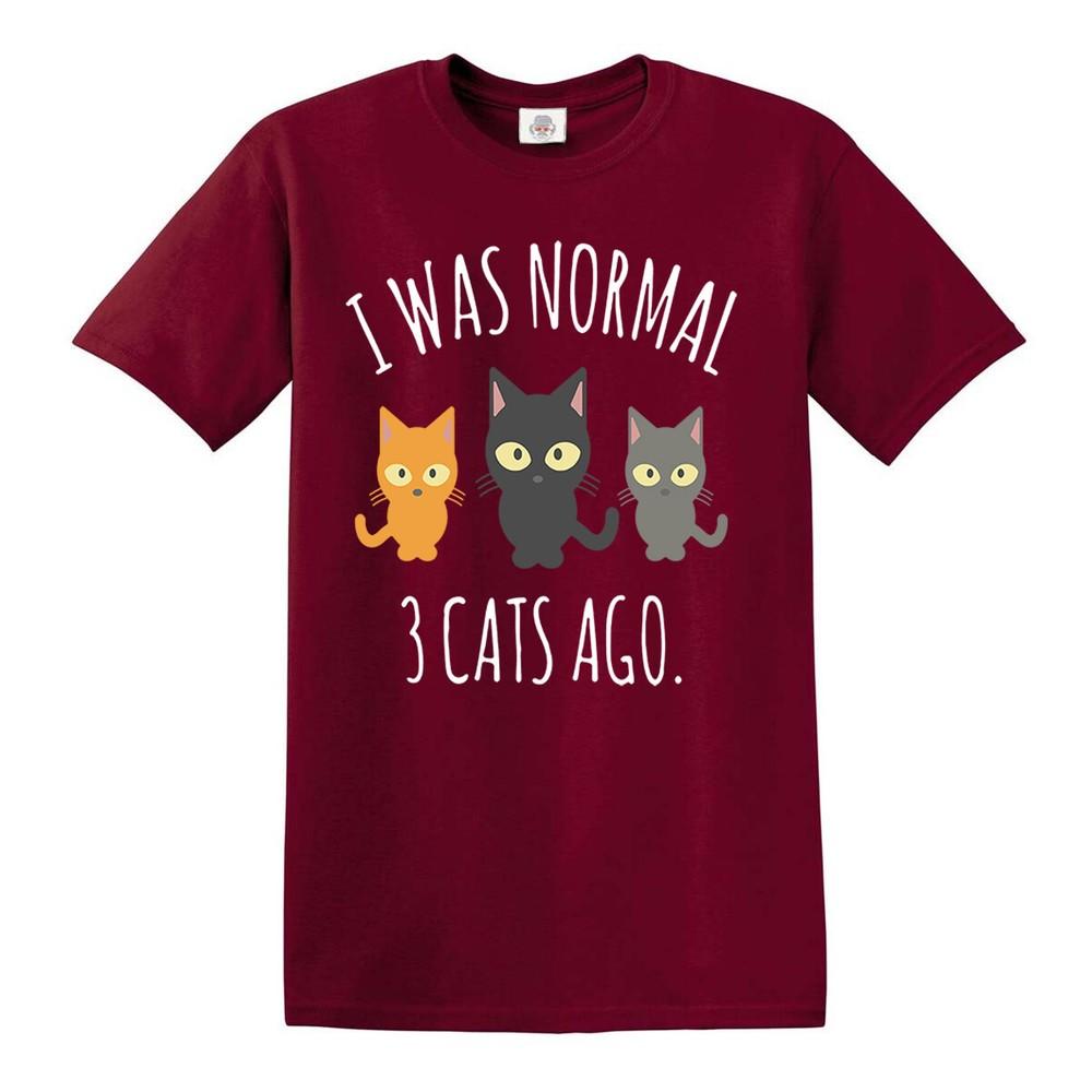 Funny tshirt i was normal 3 cats ago funny mens ladies tshirt kitten cat party