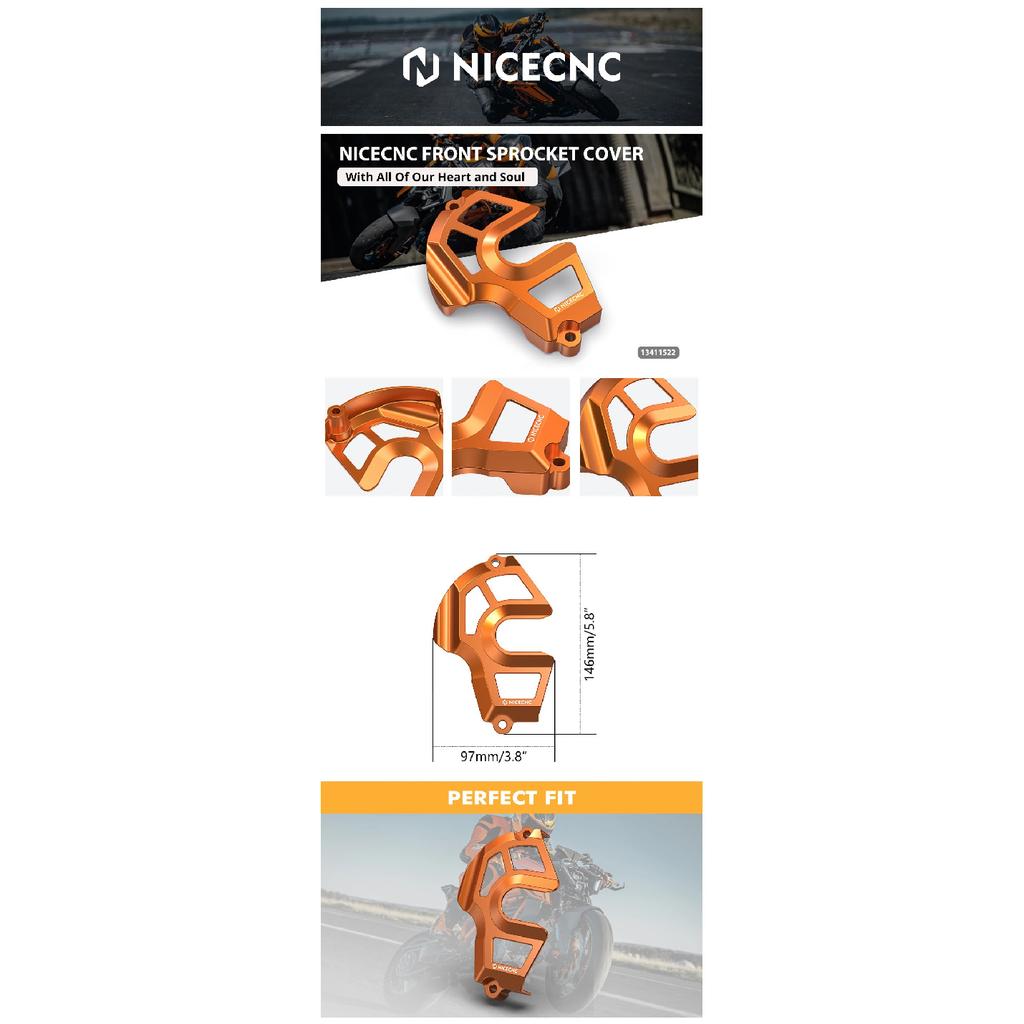 For KTM 1290 Super Adventure R S Sprocket Chain Guard Cover for KTM 1290 Super Duke R/EVO 1390 Super Duke R/EVO 1290 SAR SAS