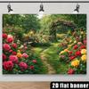 1Pcs Rose Garden Arch Sunlit Decoration Background bedroom Backdrop Decorations For Photo Studio Photo Booth Christmas Party