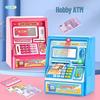 ATM Savings Jar with Password Lock for Kids' Role-Play, Card Insert, Automatic Money Counting and Rolling Feature.
